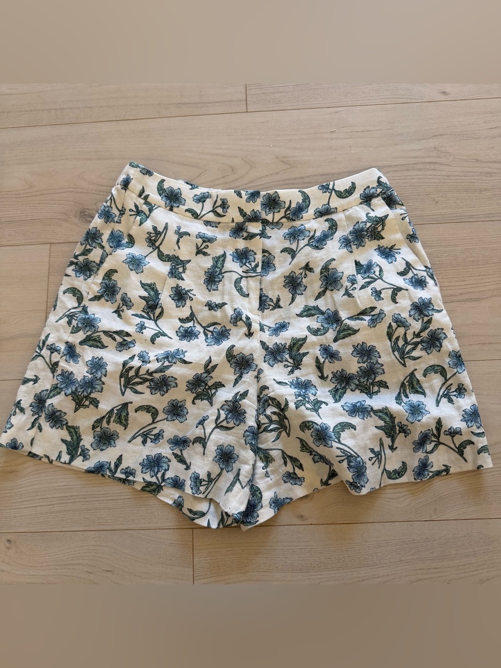 J. Crew Blue Floral Shorts Size 6